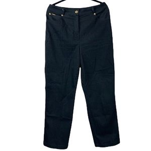 St. John Sport By Marie Gray Black Jeans